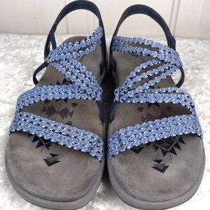 Skechers Women’s Strappy Gray/blue Sandal